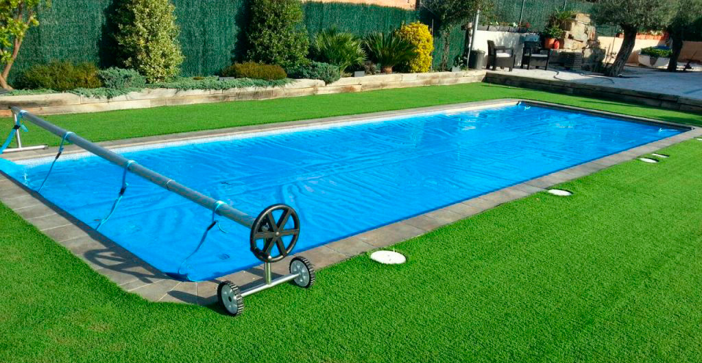 VLOU Lona solar para calefacción de piscina 6 x 4 metros cuadrados 400 μ 