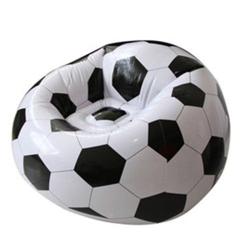 Puff hinchable Balón de Fútbol - Outlet Piscinas