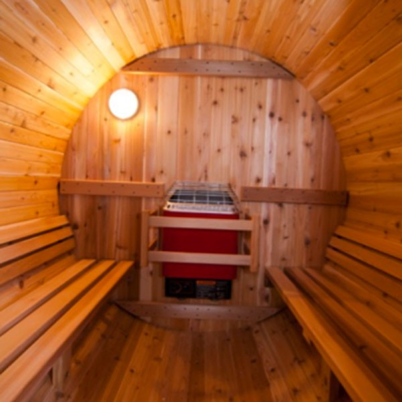 Jeffergarden Baño Cubo de Barril de Sauna Natural con Forro Interior Suministros Accesorios para Sala de Sauna 