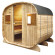 Sauna exterior Barrel Poolstar con techo