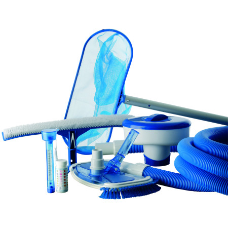 Azul UNiiyi Juego de Herramientas de Limpieza de Piscinas Aspirador de Piscina portátil para SPA Cepillo de Limpieza Cepillo de Escoba Juego de Accesorios de Limpieza 