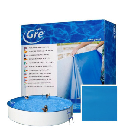 liner azul para piscinas redondas de acero 90 cm altura