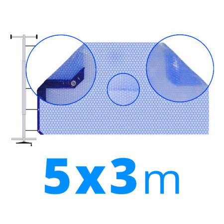 Manta térmica solar 3x5 m azul 