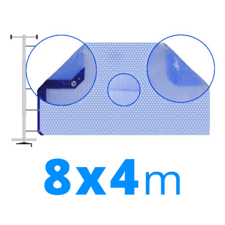 Manta térmica solar 8x4 m azul
