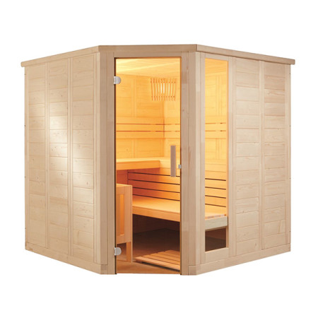 Sauna Vapor Komfort Corner Large Tradicional Finlandesa