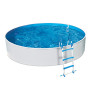 Piscina Azul Blanco 360 x 90 cm con filtro y escalera
