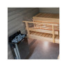 Estufa Harvia para saunas Black Wall Steel picado