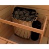 Estufa eléctrica sauna Cala interior