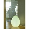 Lámpara jardín Ovo con forma de huevo luz de colores
