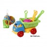 Camión de juguetes con accesorios de playa