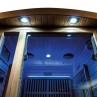 Iluminación azul Sauna infrarrojos Ruby 
