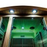 Iluminación verde Sauna infrarrojos Ruby