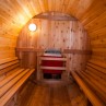 Sauna Exterior Barril Rústica Interior