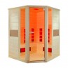 Sauna Ruby Corner luz naranja
