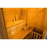 Interior Sauna de Vapor Zen Angular para 3 Personas 