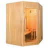 Lateral Sauna de Vapor Zen Angular para 3 Personas 