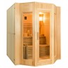 Lateral Sauna de Vapor Zen para 4 Personas 