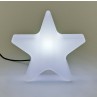 Lámpara Jardín Stanis forma de estrella luz blanca