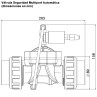 Válvula Seguridad Multiport Automática - Dimensiones