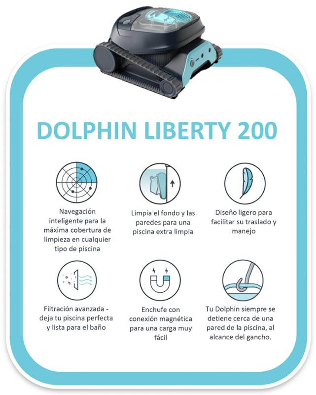 Limpiafondos Dolphin Liberty 200