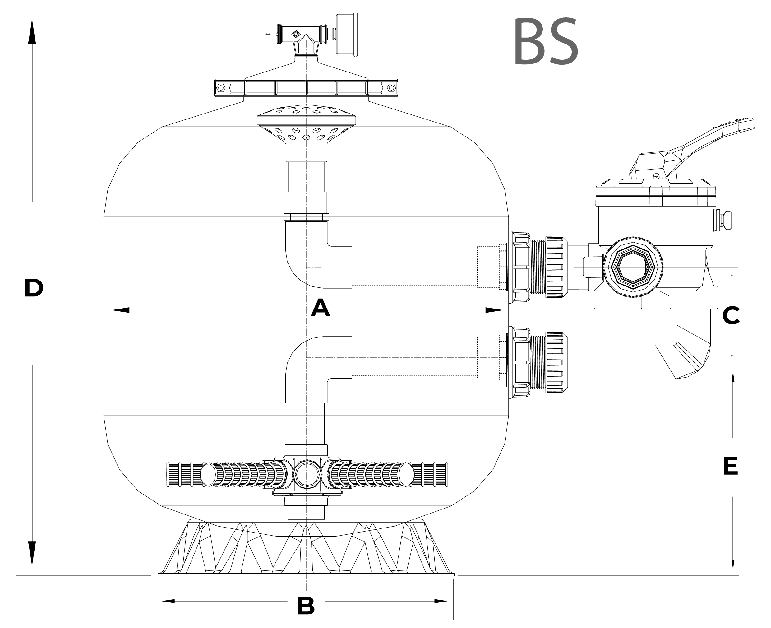 Características técnicas del filtro bobinado BS650