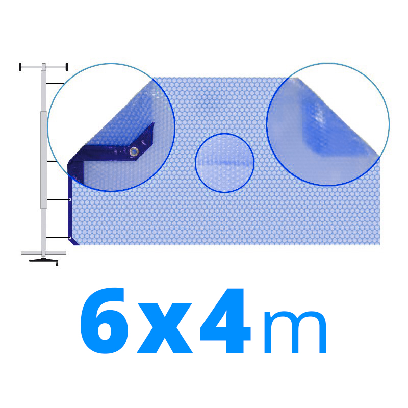 Manta térmica solar 6x4 m azul