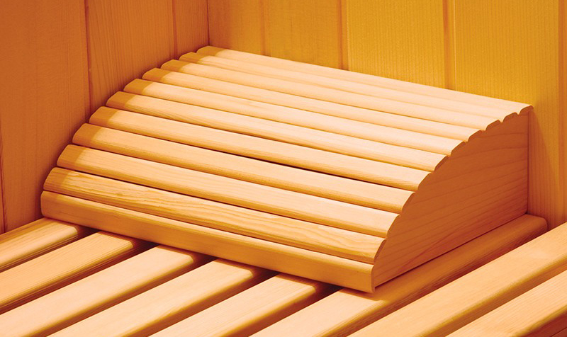Reposacabezas de madera para Saunas