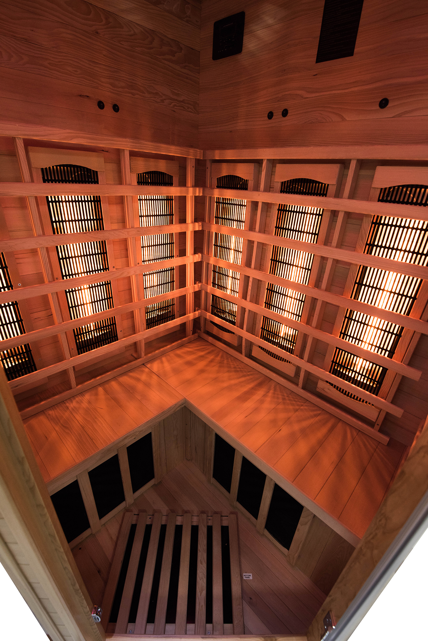 Interior de la Sauna Apollon Quartz 3 a 4 Personas