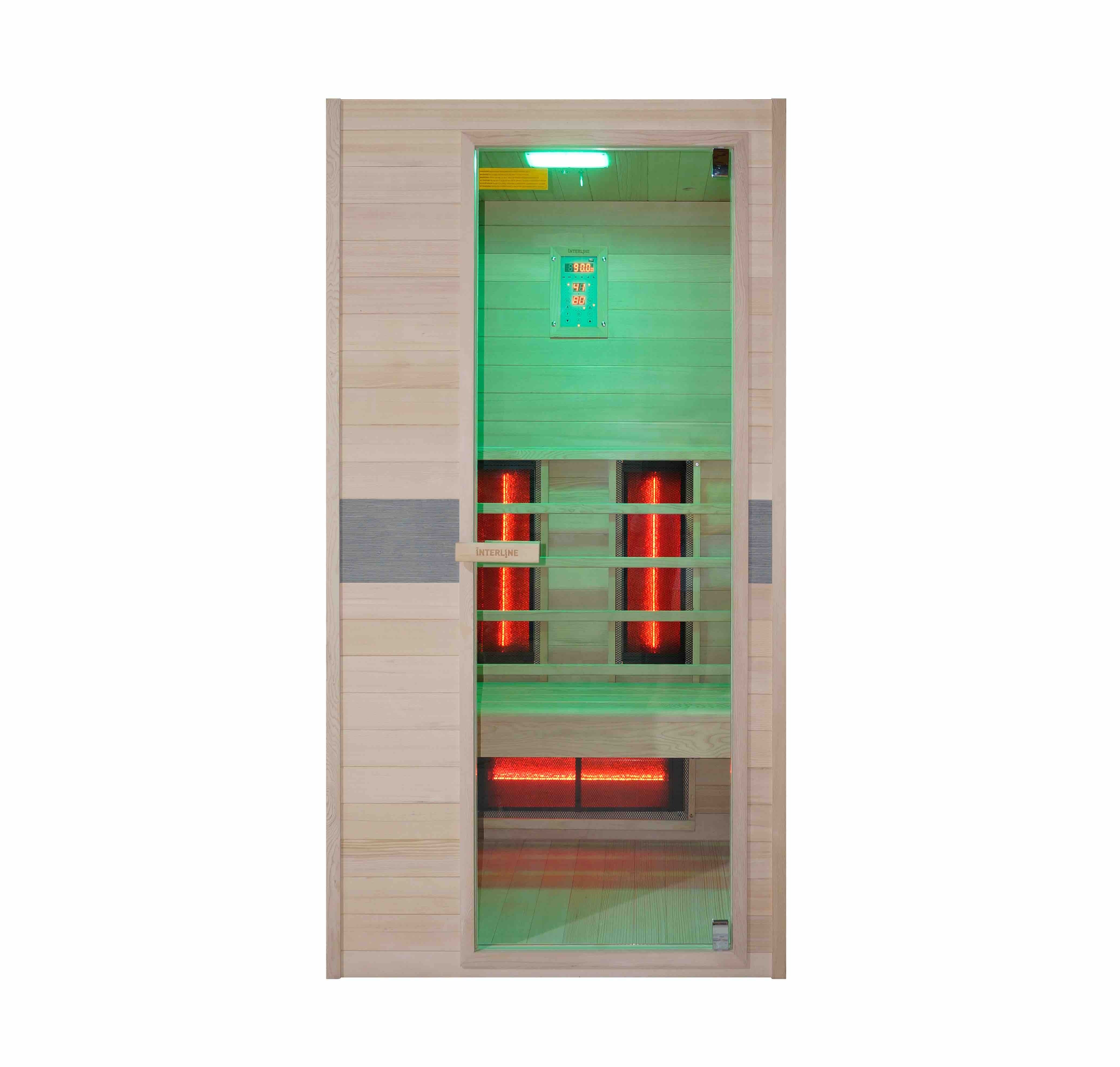Sauna Jade iluminación verde