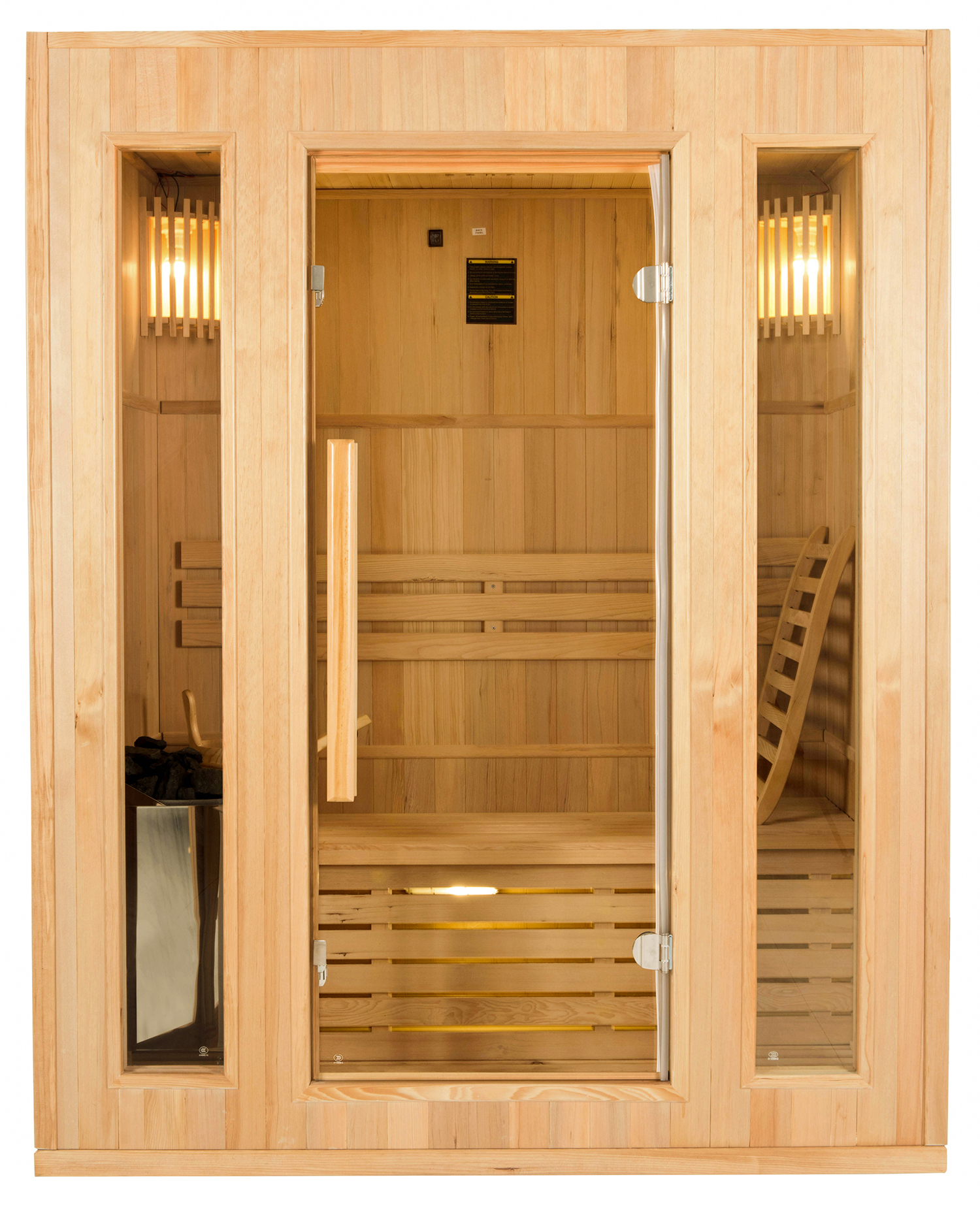 Frontal Sauna de Vapor Zen 3 personas