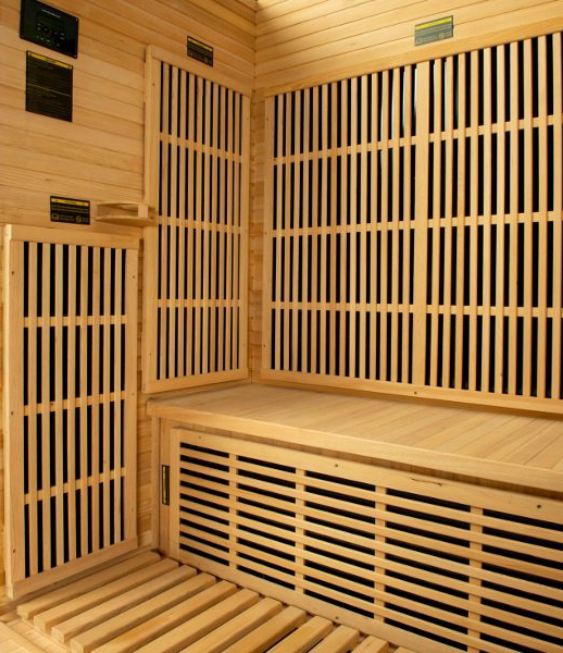 Interior de la Sauna Infrarrojos Zora 2 Personas