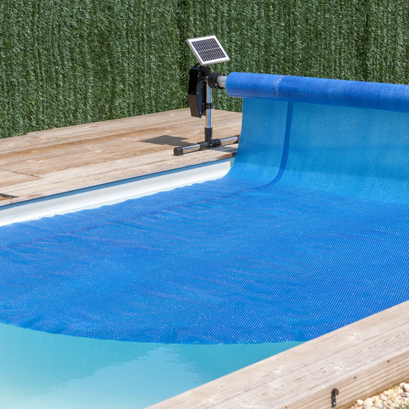 Enrollador solar piscinas enteradas detalle