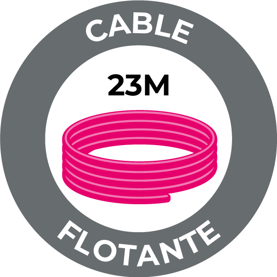 Cable flotante Limpiafondos D300