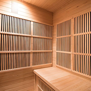 Interior sauna infrarrojos Rowen