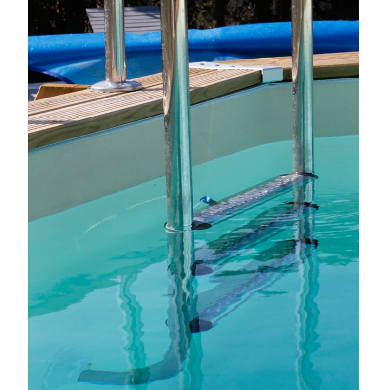 Escalera inox piscina madera 555x300