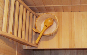 Interior de la sauna Sense