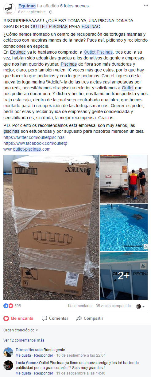 post facebook equinac outlet piscinas