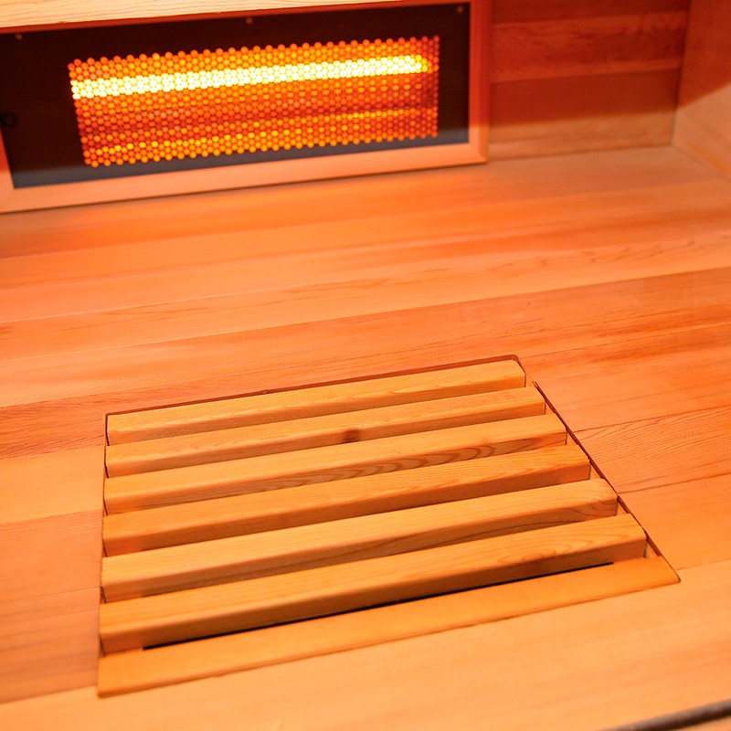 Interior sauna de infrarrojos Multiwave