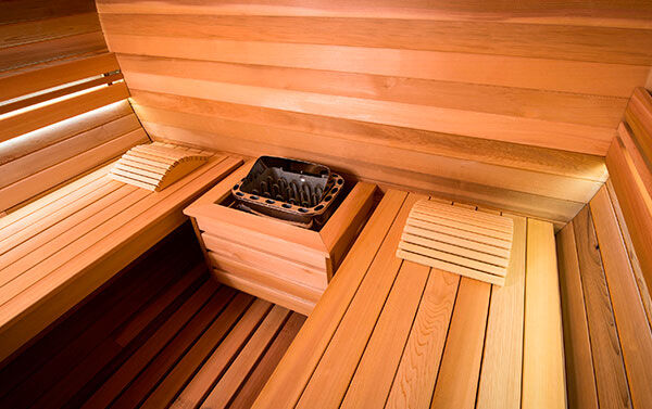Interior sauna Barrel Vap Poolstar